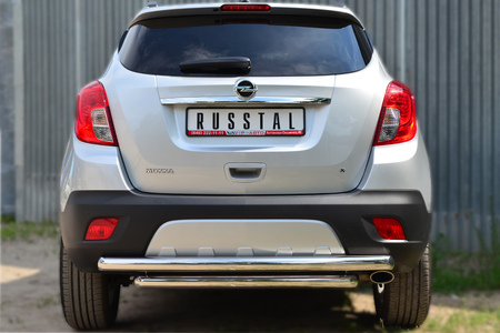 Защита заднего бампера d63 дуга d63 дуга RUSSTAL Opel Mokka (2013-2019) OMZ-001358