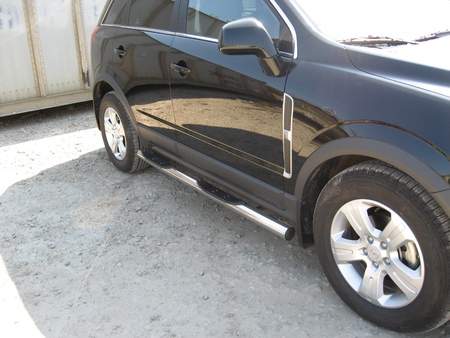 Защита порогов d76 с проступями Opel Antara (2006-2020) OPAN008