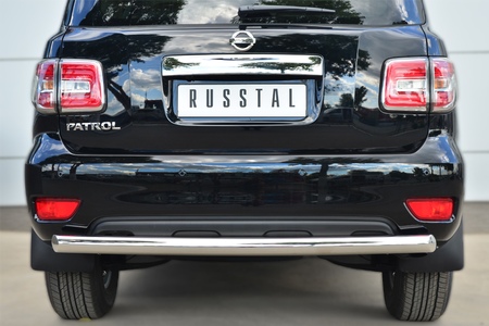 Защита заднего бампера d76 дуга RUSSTAL Nissan Patrol (2014-2020) PATZ-001733