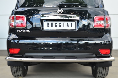 Защита заднего бампера d63 секции RUSSTAL Nissan Patrol (2014-2020) PATZ-001737