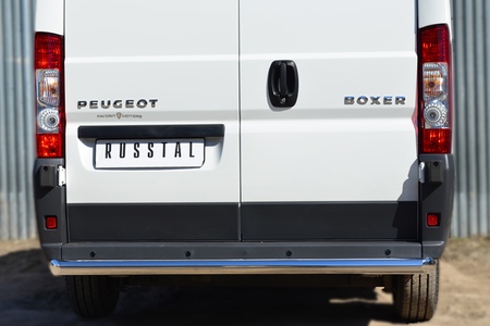 Защита заднего бампера d76 прямая RUSSTAL Peugeot Boxer (2006-2021) PBZ-001658