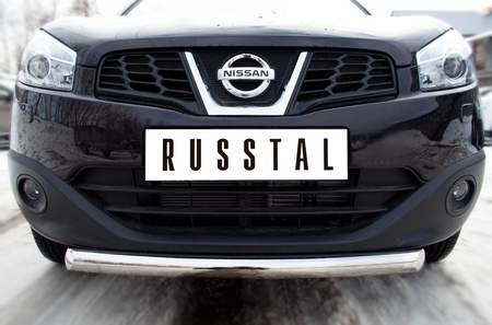 Защита переднего бампера d63 дуга RUSSTAL Nissan Qashqai (2010-2013) QNZ-000769