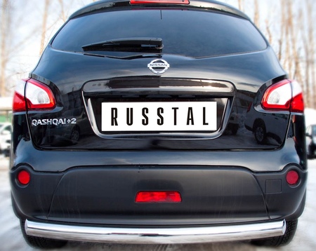 Защита заднего бампера d76 RUSSTAL Nissan Qashqai+2 (2010-2013) QNZ-001779