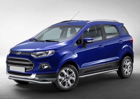 Защита переднего бампера d57 волна Ford Ecosport (2014-2019) R.1805.001