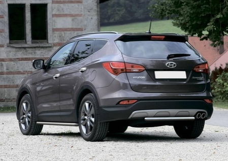 Защита заднего бампера d57 Hyundai Santafe (2012-2015) R.2306.009