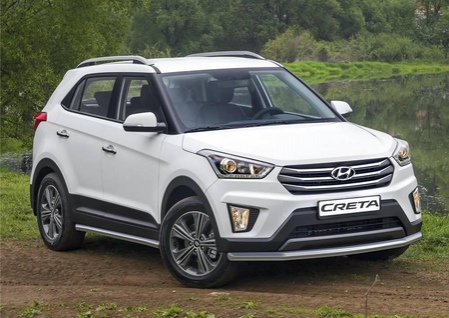 Защита переднего бампера d57 Hyundai Creta (2016-2021) R.2310.001