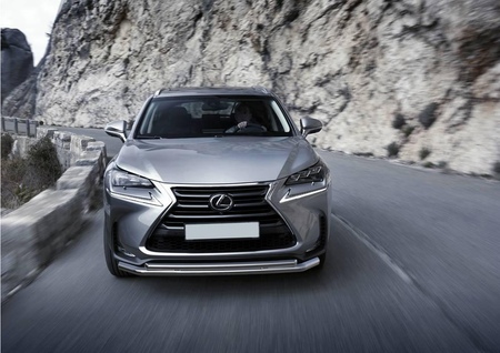 Защита переднего бампера d57+d42 Lexus NX (2014-2017) R.3208.002