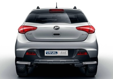 Защита заднего бампера d42 уголки Lifan X50 (2015-2021) R.3302.009