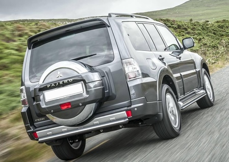 Защита заднего бампера d76 короткая Mitsubishi Pajero IV (2011-2025) R.4002.017