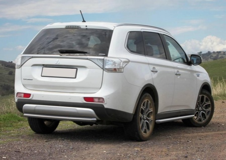 Защита заднего бампера d57 Mitsubishi Outlander (2014-2015) R.4009.006