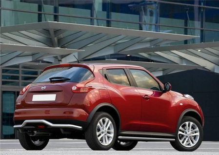 Защита заднего бампера d57 волна Nissan Juke, FWD (2010-2014) R.4115.003