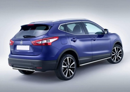 Защита заднего бампера d57 Nissan Qashqai (2013-2019) R.4118.005