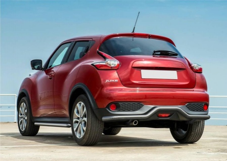 Защита заднего бампера d57 волна Nissan Juke, FWD (2014-2019) R.4120.007