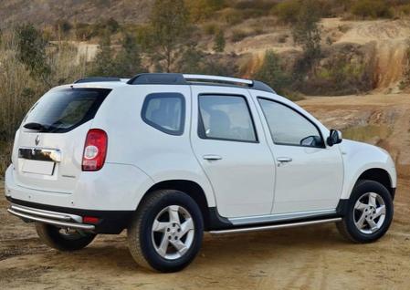 Защита заднего бампера d42+d42 Renault Duster (2011-2015) R.4701.009