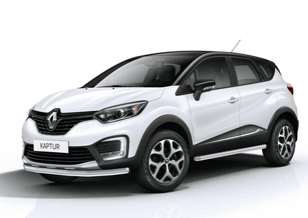 Защита переднего бампера d57 Renault Kaptur (2016-2020) R.4704.002
