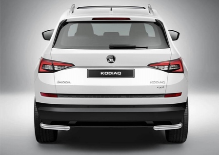 Защита заднего бампера d57 уголки Skoda Kodiaq (2017-2021) R.5101.005