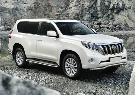 Защита переднего бампера d57 волна Toyota Land Cruiser Prado (2009-2017) R.5704.015