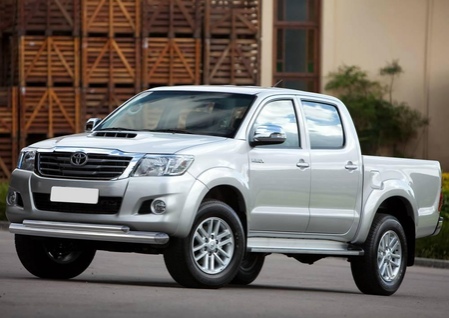 защита переднего бампера d76+d42 Toyota Hilux (2011-2015) R.5711.005