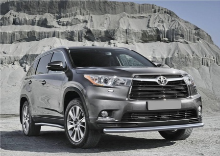 Защита переднего бампера d57 Toyota Highlander (2014-2019) R.5715.001