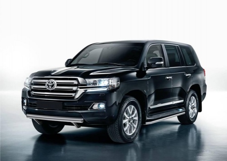 Защита переднего бампера 75х42 овал короткий Toyota Land Cruiser 200 (2015-2021) R.5717.005