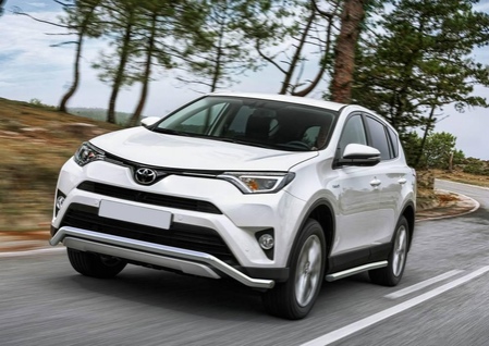 Защита переднего бампера d57 волна Toyota Rav 4 (2015-2019) R.5718.002