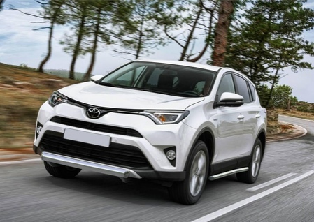 Защита переднего бампера 75x42 овал Toyota Rav 4 (2015-2019) R.5718.003