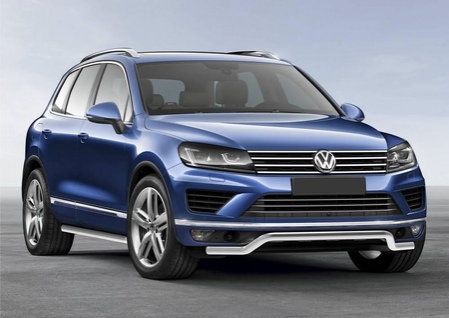 Защита переднего бампера d57 волна Volkswagen Touareg (2010-2018) R.5801.001