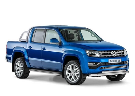 Защита переднего бампера d76+d57 Volkswagen Amarok (2016-2023) R.5804.003