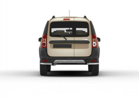 Защита заднего бампера d42 уголки Lada Largus Cross (2014-2021) R.6005.009