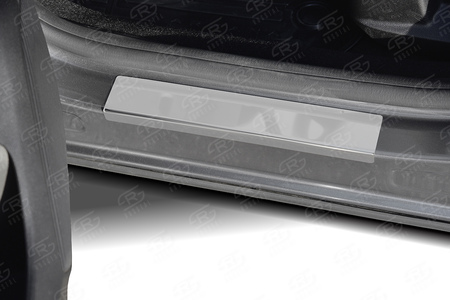 Накладки на пороги зеркальные RUSSTAL для Renault Arkana (2019-2024) RAR19-01