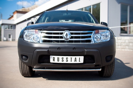 Защита переднего бампера d42 дуга RUSSTAL Renault Duster 4х2 (2011-2014) RD2Z-000436