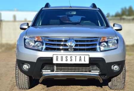 Защита переднего бампера d42 волна RUSSTAL Renault Duster 4x4 (2011-2014) RD4Z-001540