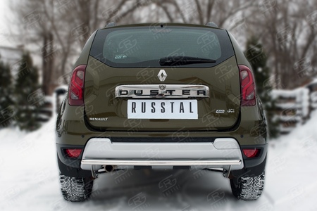 Защита заднего бампера d42 дуга RUSSTAL Renault Duster (2015-2020) RDZ-002185