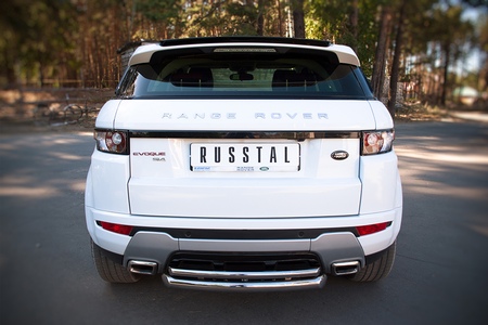 Защита заднего бампера d76х42 дуга RUSSTAL Land Rover Range Rover Evoque Dynamic (2011-2017) REDZ-000667