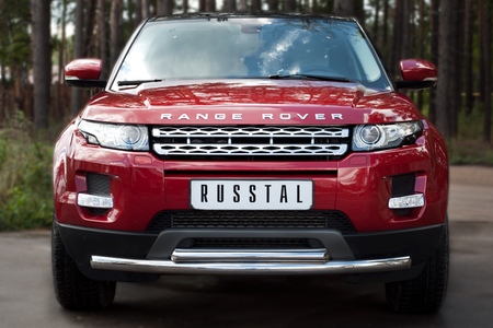 Защита переднего бампера d63_42 RUSSTAL Land Rover Range Rover Evoque Prestige u Pure (2011-2017) REPZ-000801