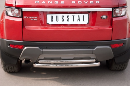 Защита заднего бампера d63_42 дуга RUSSTAL Land Rover Range Rover Evoque Prestige u Pure (2011-2017) REPZ-000809