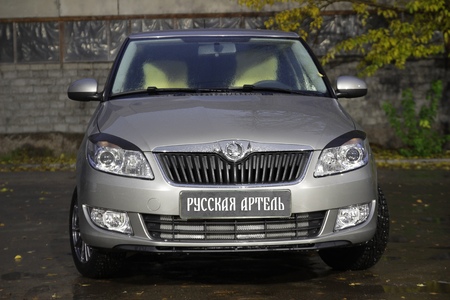 Реснички на передние фары Skoda Fabia II (2010-2013) RESKF-020800