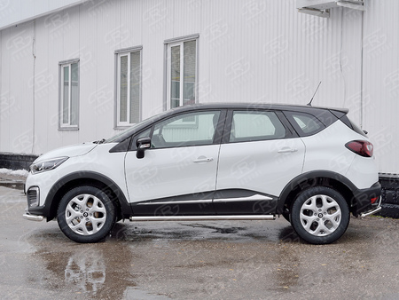 Пороги труба d63 вариант 2 RUSSTAL Renault Kaptur (2016-2020) RKPT-0024662