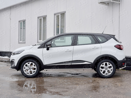 Пороги труба d42 вариант 1 RUSSTAL Renault Kaptur (2016-2020) RKPT-0024691