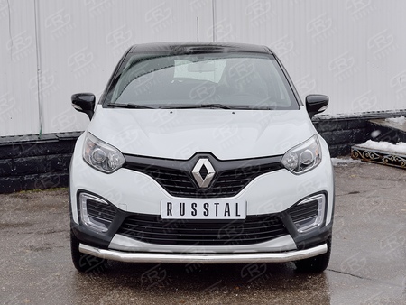 Защита переднего бампера d63 секция RUSSTAL Renault Kaptur (2016-2020) RKPZ-002462