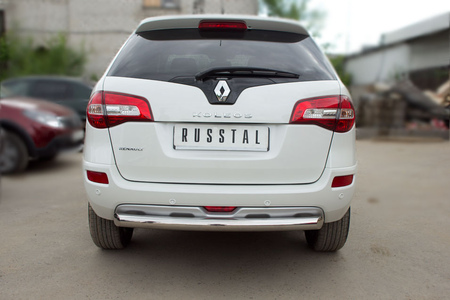 Защита заднего бампера d76 RUSSTAL Renault Koleos (2012-2016) RKZ-000590
