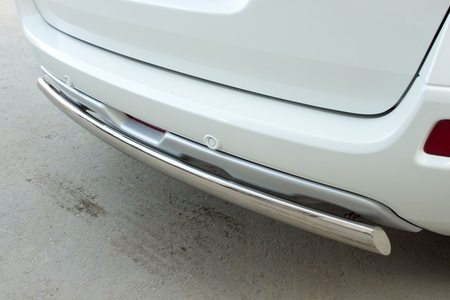 Защита заднего бампера d75х42 овал RUSSTAL Renault Koleos (2012-2016) RKZ-000591