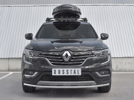 Защита переднего бампера d42 секции RUSSTAL Renault Koleos (2017-2023) RKZ-002968