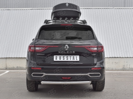 Защита заднего бампера d63 дуга RUSSTAL Renault Koleos (2017-2023) RKZ-002977