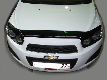 Дефлектор капота SIM для Chevrolet Aveo (2012-2020)  SCHAVE1212