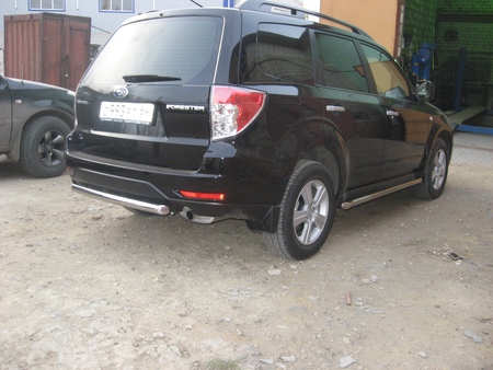 Защита заднего бампера d57 Subaru Forester (2008-2013) SF018