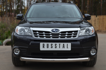 Защита переднего бампера d76 дуга RUSSTAL Subaru Forester (2008-2012) SFRZ-001001