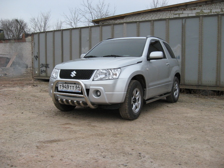 Кенгурятник d57 низкий c защитой картера Suzuki Grand Vitara 3d (2008-) SGV3D08005