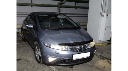 Дефлектор капота SIM для Honda Civic хэтчбек  (2005-2011) SHOCIVH0612