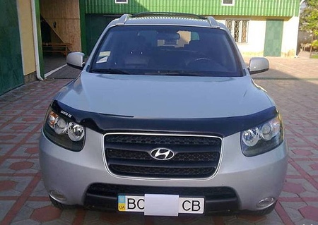 Дефлектор капота SIM для Hyundai Santa Fe (2006-2012)  SHYSAN0512